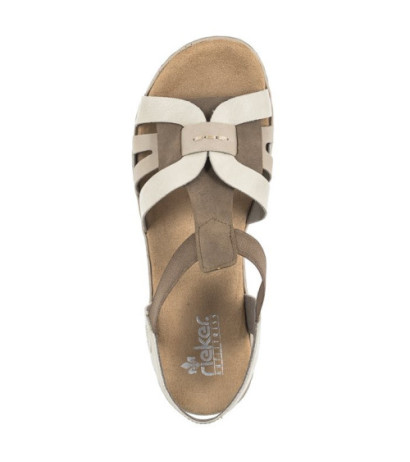 Rieker Beżowe 62918-22 Beige Combination (RI30-b) shoes