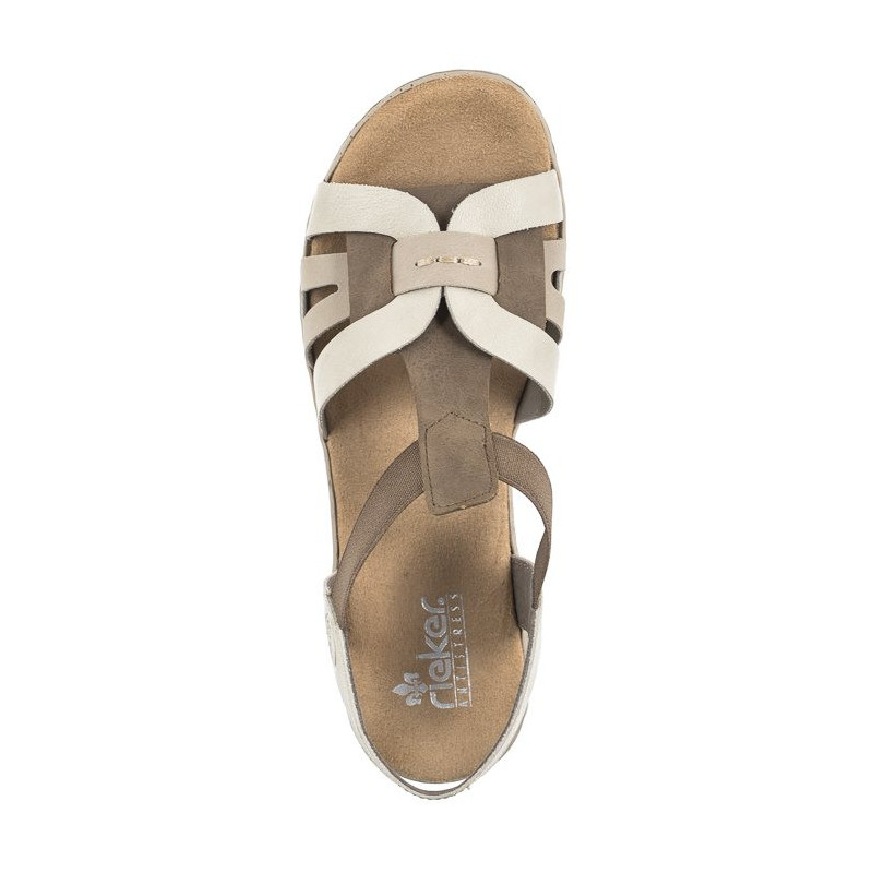 Rieker Beżowe 62918-22 Beige Combination (RI30-b) shoes