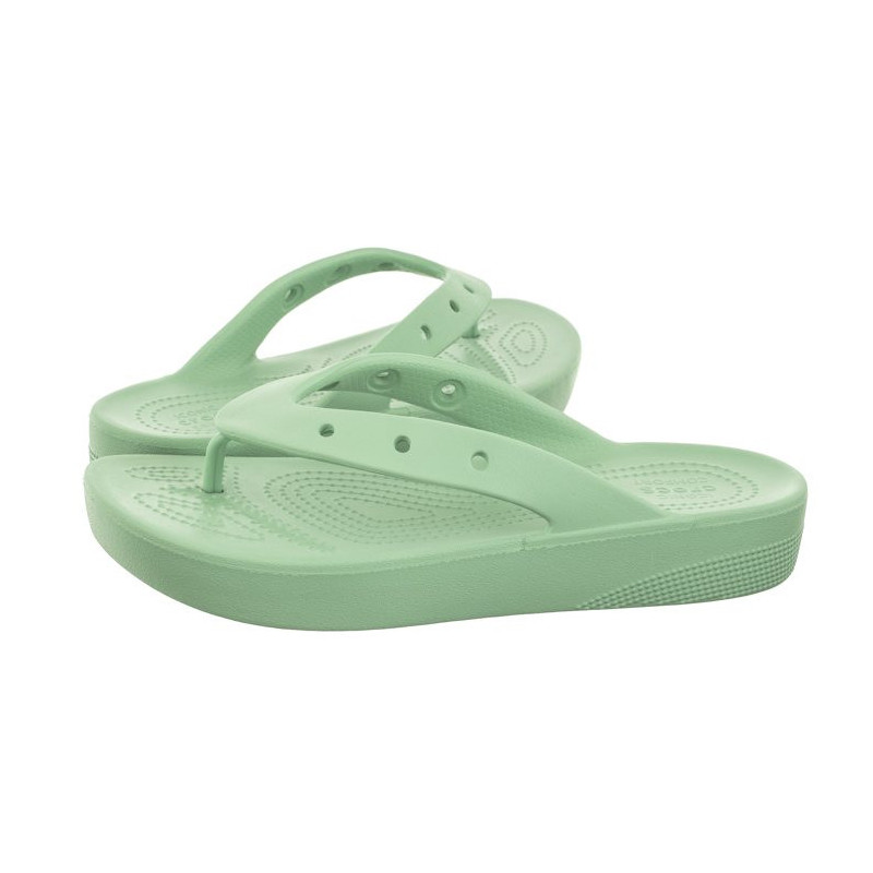Crocs Classic Platform Flip W Jade Stone 207714-3UG (CR238-d) flip flops