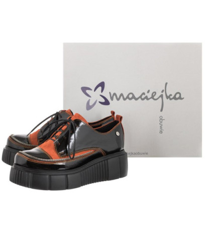 Maciejka Czarne Lakierowane 05740-18/00-1 (MA951-a) shoes