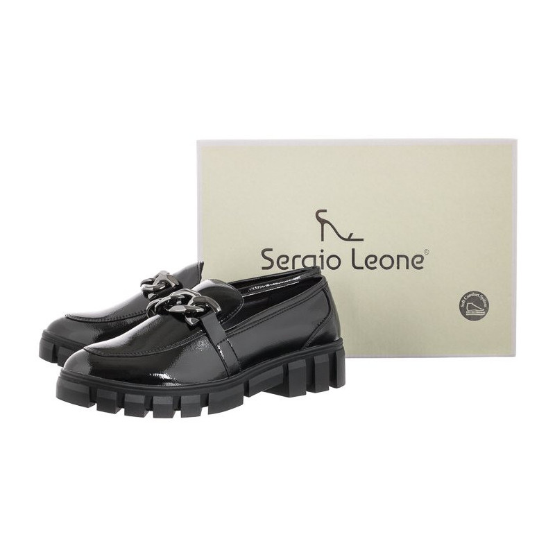 Sergio Leone Czarne MK 751 (SL450-b) shoes