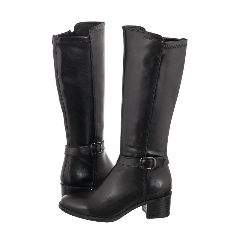 Tamaris Czarne 1-25530-29 001 Black (TM412-a) shoes