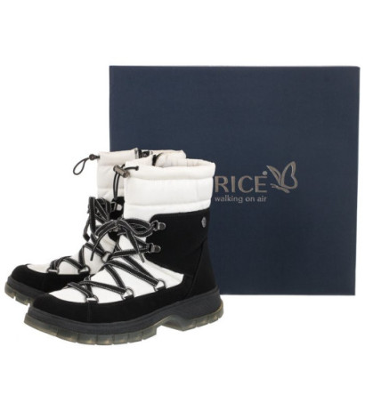 Caprice Czarne/Białe 9-26230-29 061 Black/White (CP340-b) boots