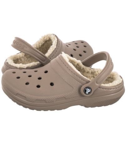 Crocs Classic Lined Clog Mushroom/Bone 203591-2YB (CR266-a) Women's Shoes/Flip Flops