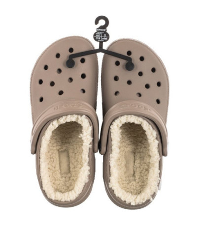 Crocs Classic Lined Clog Mushroom/Bone 203591-2YB (CR266-a) Women's Shoes/Flip Flops