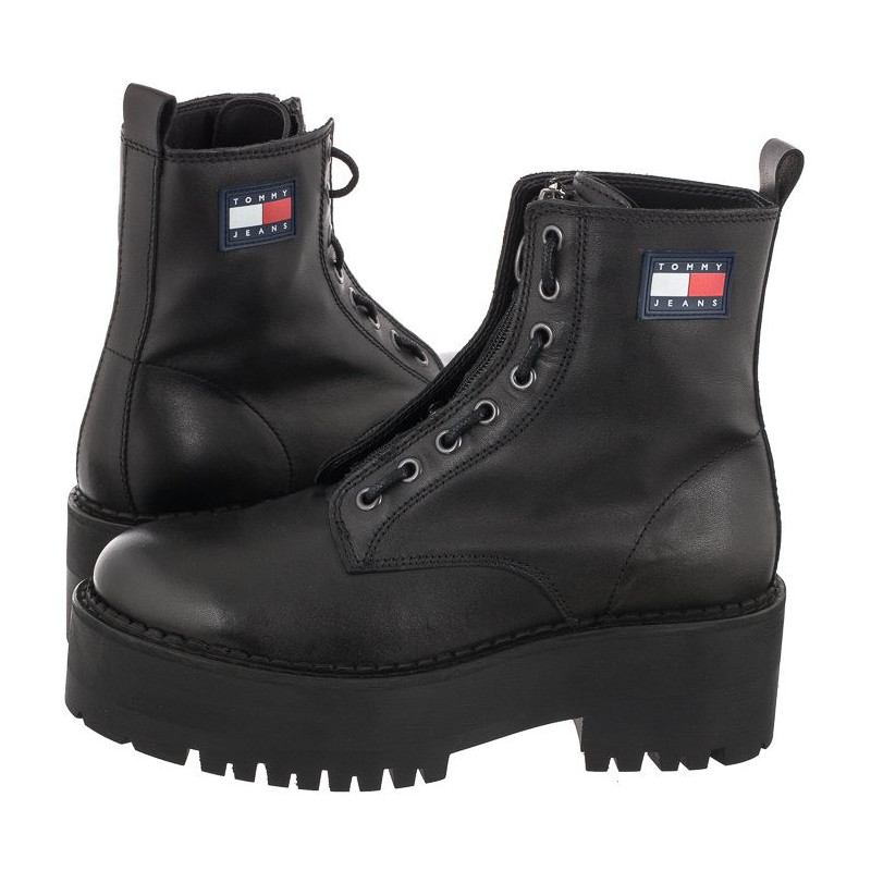 Tommy Hilfiger Tamy Higher 3A EN0EN02005 BDS Black (TH566-a) shoes