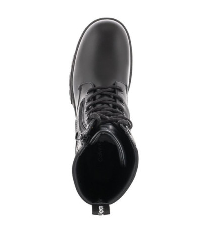 Calvin Klein Chunky Combat Laceup Zip YW0YW00740 Black (CK181-a) shoes