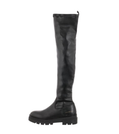 Tommy Hilfiger Monochromatic Over The Knee Boot FW0FW07055 BDS Black (TH605-a) boots