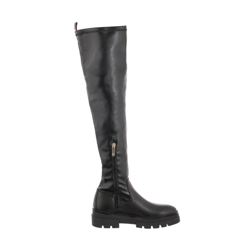 Tommy Hilfiger Monochromatic Over The Knee Boot FW0FW07055 BDS Black (TH605-a) boots