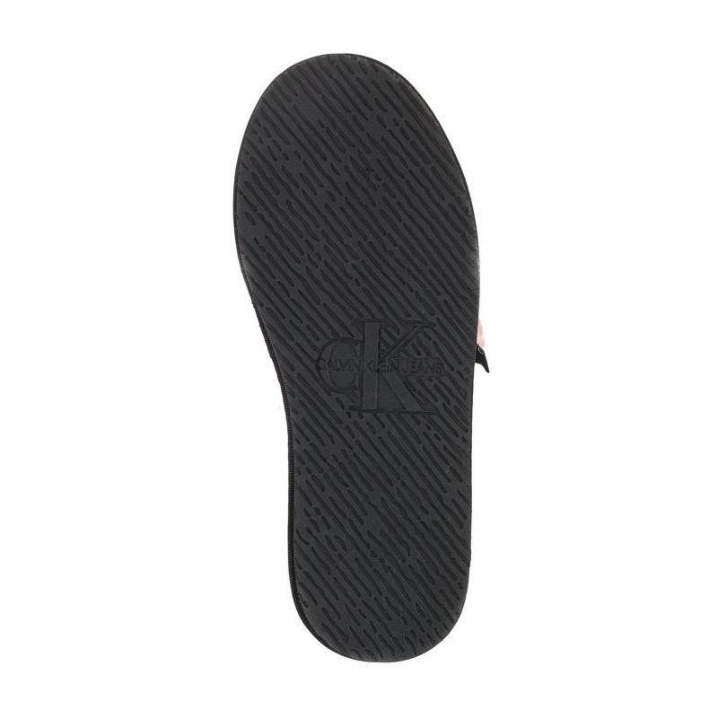 Calvin Klein Home Slide Velcro Shearling YW0YW00861 0J0 Adobe Rose (CK217-a) Women's Shoes/Flip Flops