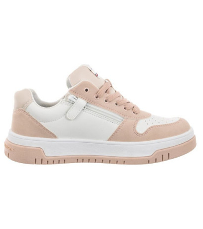 Tommy Hilfiger Flag Low Cut Lace-Up Sneaker Pink/White T3A9-32719-1467 X054 (TH670-a) sports Shoes