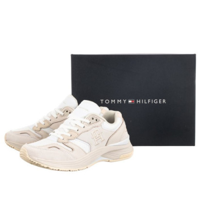Tommy Hilfiger Modern Prep Runner White/Ecru FW0FW07111 0LC (TH703-a) sports Shoes