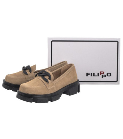 Filippo Beżowe/Czarne DP3221/24 BE BK (FO9-d) shoes