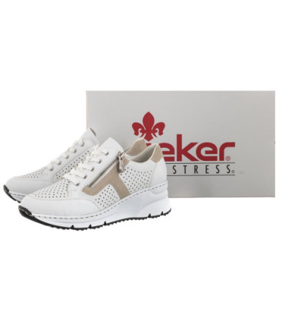 Rieker Białe/Beżowe N6304-80 (RI77-a) sports Shoes