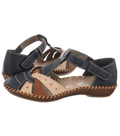 Rieker Granatowe M1655-14 (RI80-a) sandals