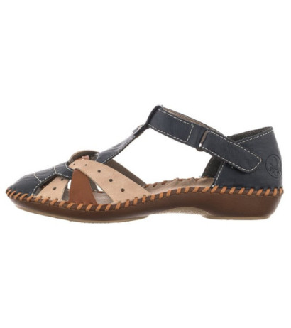 Rieker Granatowe M1655-14 (RI80-a) sandals