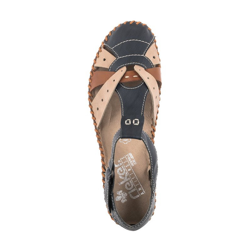 Rieker Granatowe M1655-14 (RI80-a) sandals
