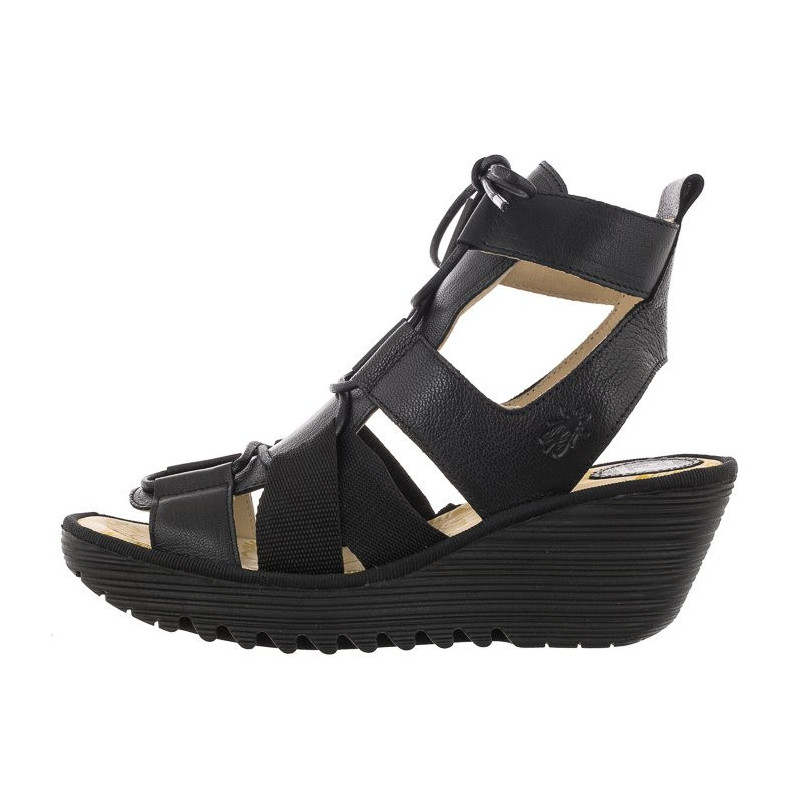 FLY London Yaca Mousse Black P501413000 (FL380-a) shoes