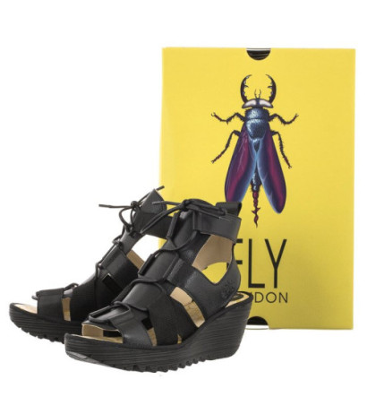 FLY London Yaca Mousse Black P501413000 (FL380-a) shoes