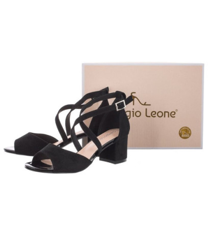 Sergio Leone Czarne SK 825 (SL481-a) shoes