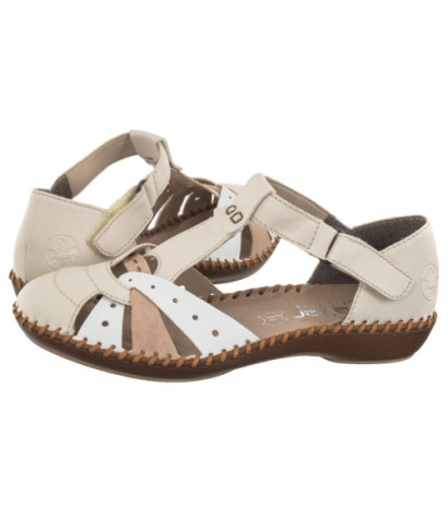 Rieker Beżowe M1655-61 (RI80-b) sandals
