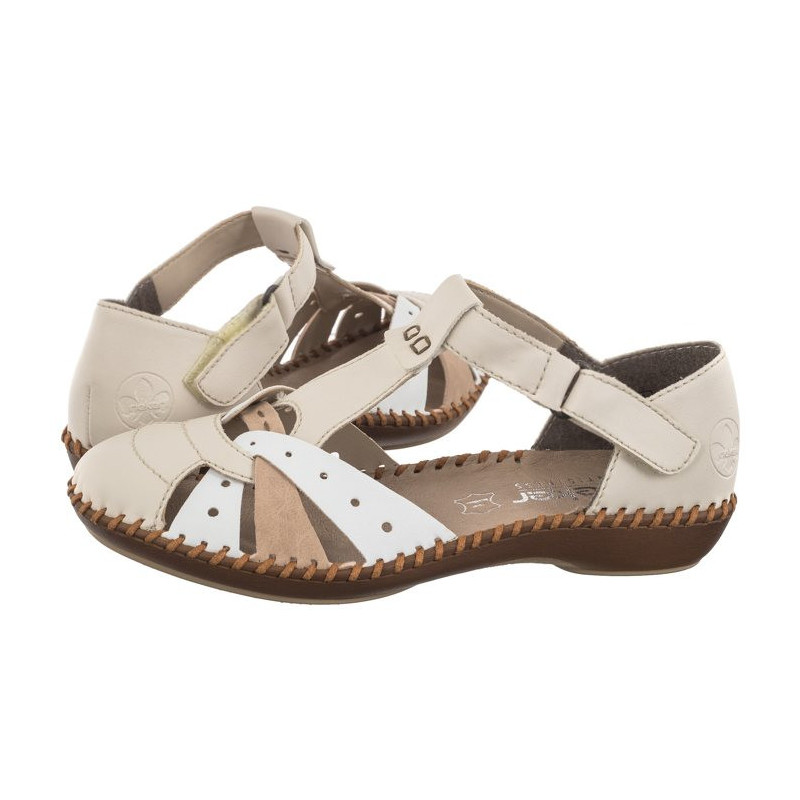 Rieker Beżowe M1655-61 (RI80-b) sandals