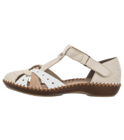Rieker Beżowe M1655-61 (RI80-b) sandals
