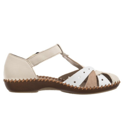 Rieker Beżowe M1655-61 (RI80-b) sandals
