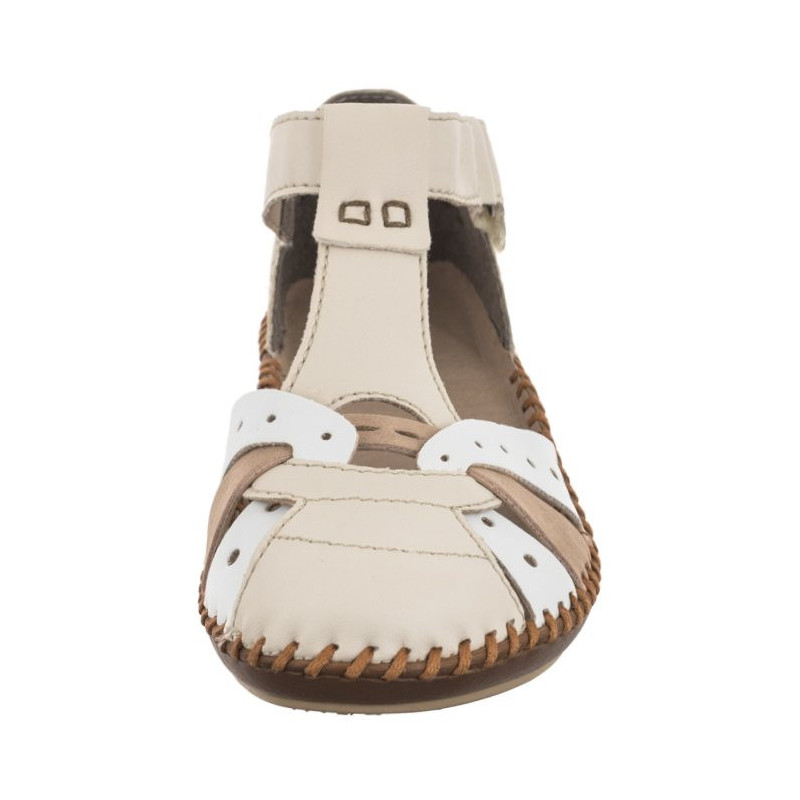 Rieker Beżowe M1655-61 (RI80-b) sandals