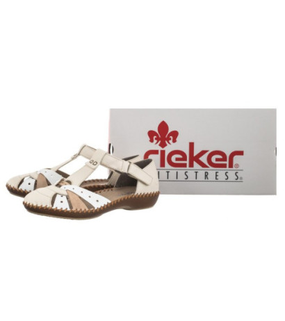 Rieker Beżowe M1655-61 (RI80-b) sandals