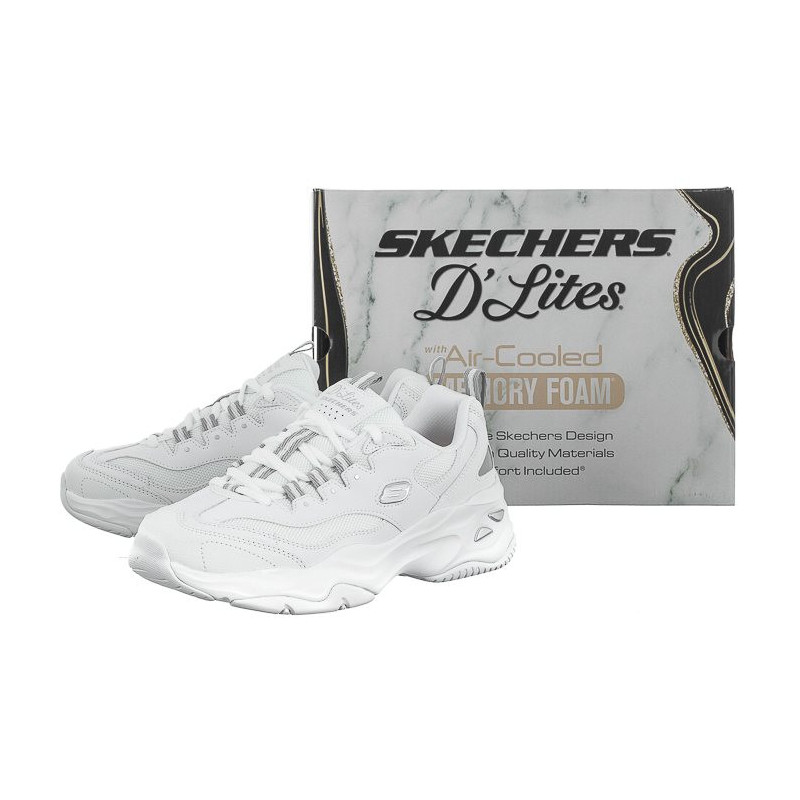 Skechers D'Lites 4.0 White/Gray 149492/WGY (SK149-a) sports Shoes