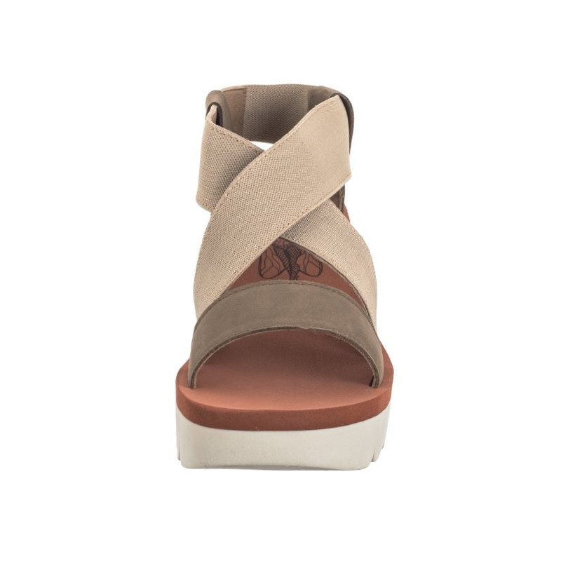 FLY London Yabi Cupi/Elas Milti/Beig/Bric P144922011 (FL383-b) shoes