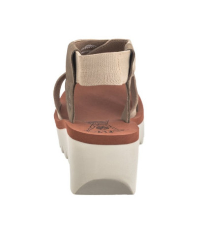 FLY London Yabi Cupi/Elas Milti/Beig/Bric P144922011 (FL383-b) shoes