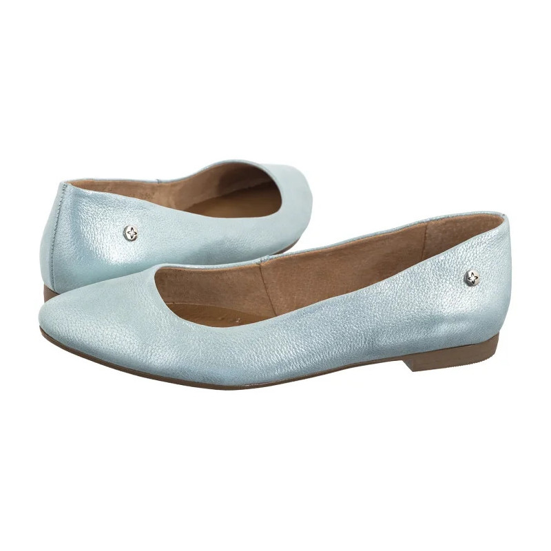 Maciejka Błękitny Metaliczny 00873-65/00-5 (MA1026-c) ballerinas