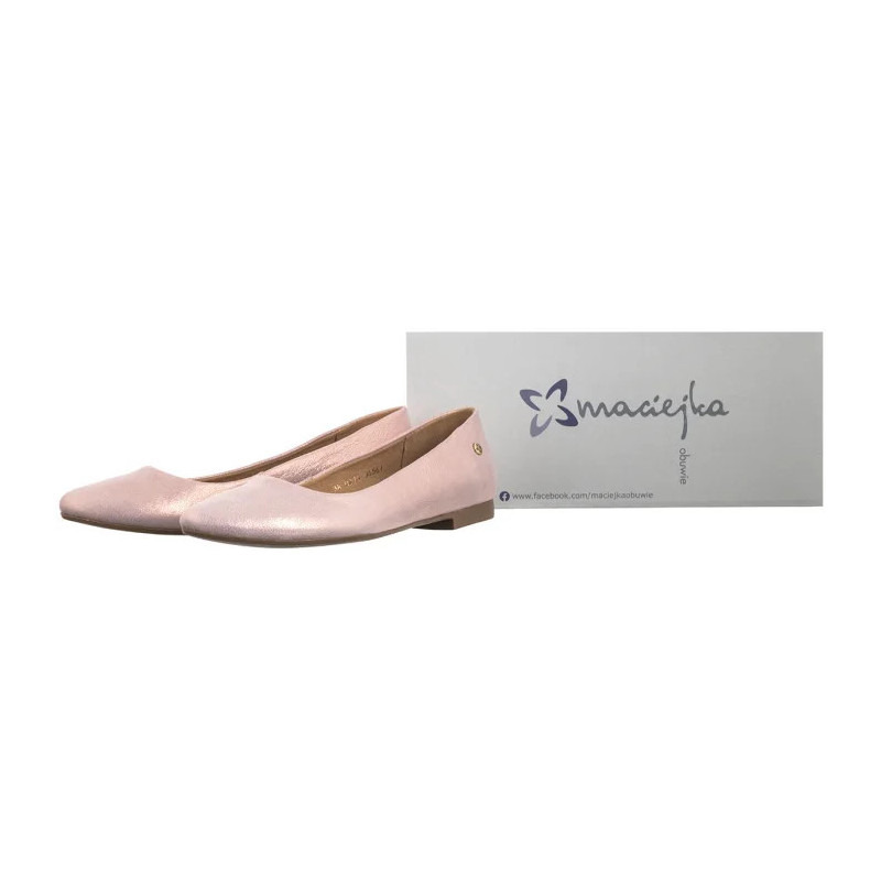 Maciejka Różowy Metaliczny 00873-66/00-5 (MA1026-d) ballerinas