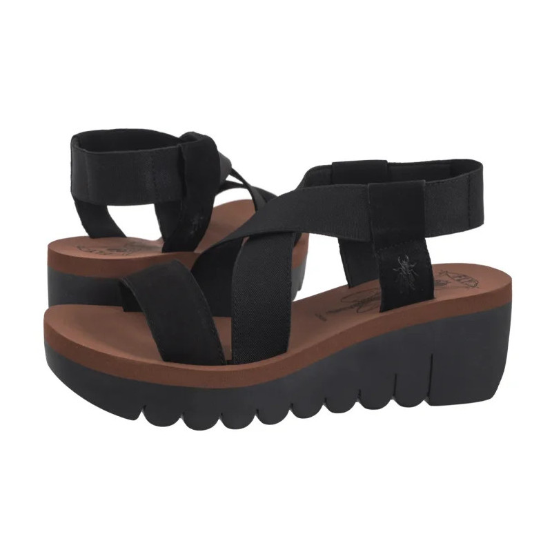 FLY London Yabi Blk/Blk Brick P144922013 (FL383-d) shoes