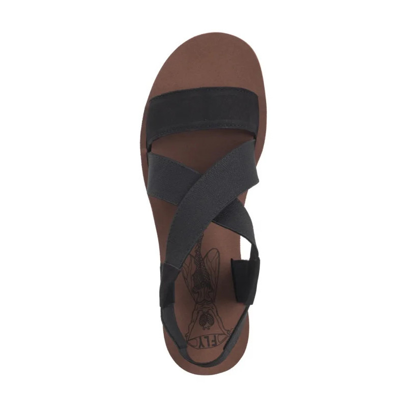 FLY London Yabi Blk/Blk Brick P144922013 (FL383-d) shoes