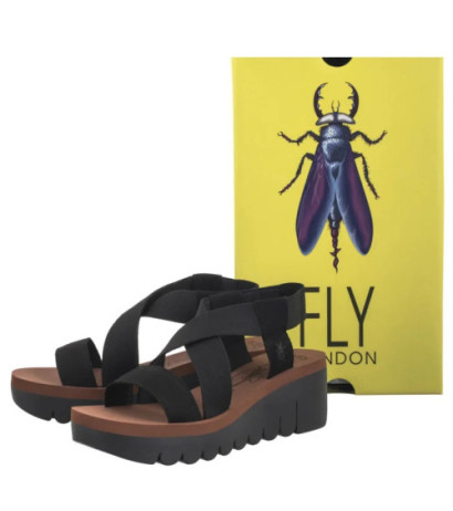 FLY London Yabi Blk/Blk Brick P144922013 (FL383-d) shoes