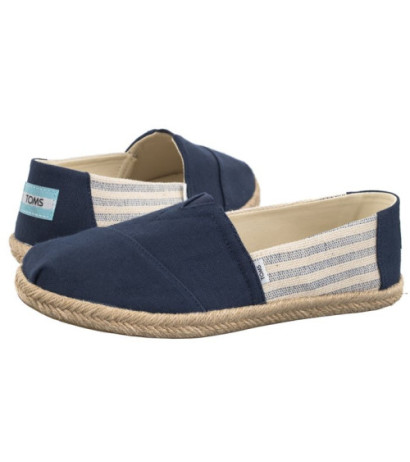Toms Alpargata Rope Navy Recycled Cotton University Stripes 10019683 (TS31-b) sneakers