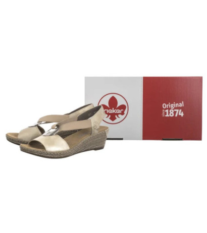 Rieker Beżowe 624H6-60 Beige (RI118-b) shoes