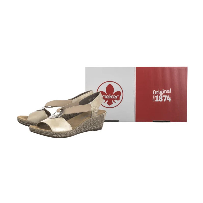 Rieker Beżowe 624H6-60 Beige (RI118-b) shoes