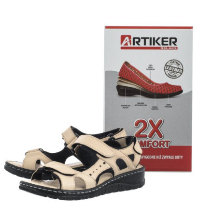 Artiker Beżowe 52C0294 (AR85-a) sandals