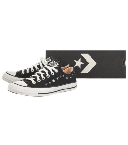 Converse CTAS Ox Black/Cheeky Coral/White A03520C (CO624-a) shoes