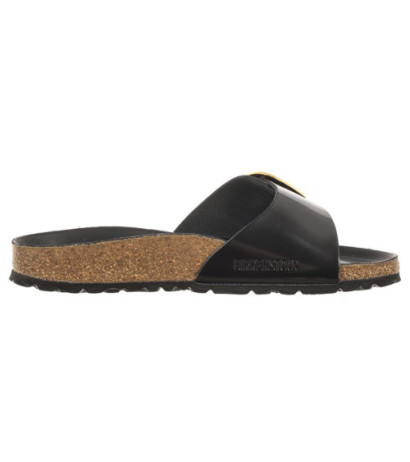 Birkenstock Madrid Big Buckle High-Shine Black 1022650 (BK238-a) Women's Shoes/Flip Flops