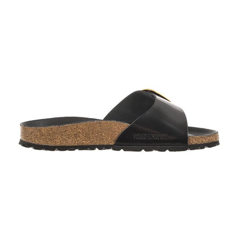 Birkenstock Madrid Big Buckle High-Shine Black 1022650 (BK238-a) Women's Shoes/Flip Flops