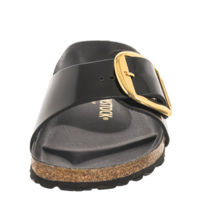 Birkenstock Madrid Big Buckle High-Shine Black 1022650 (BK238-a) Women's Shoes/Flip Flops