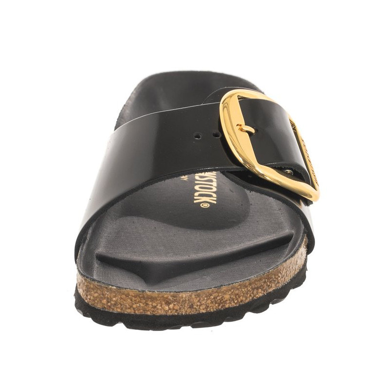 Birkenstock Madrid Big Buckle High-Shine Black 1022650 (BK238-a) Women's Shoes/Flip Flops