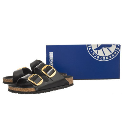 Birkenstock Arizona Big Buckle High-Shine Black 1021476 (BK239-a) Women's Shoes/Flip Flops