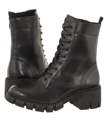 Tamaris Czarne 1-25272-41 003 Black Leather (TM451-a) shoes