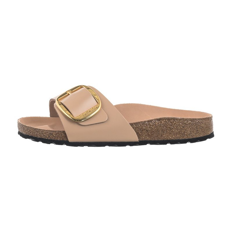 Birkenstock Madrid Big Buckle High-Shine New Beige 1026496 (BK238-b) Women's Shoes/Flip Flops